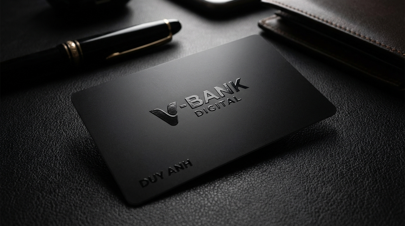 Thẻ Đen Nhám Phủ UV Định Vị