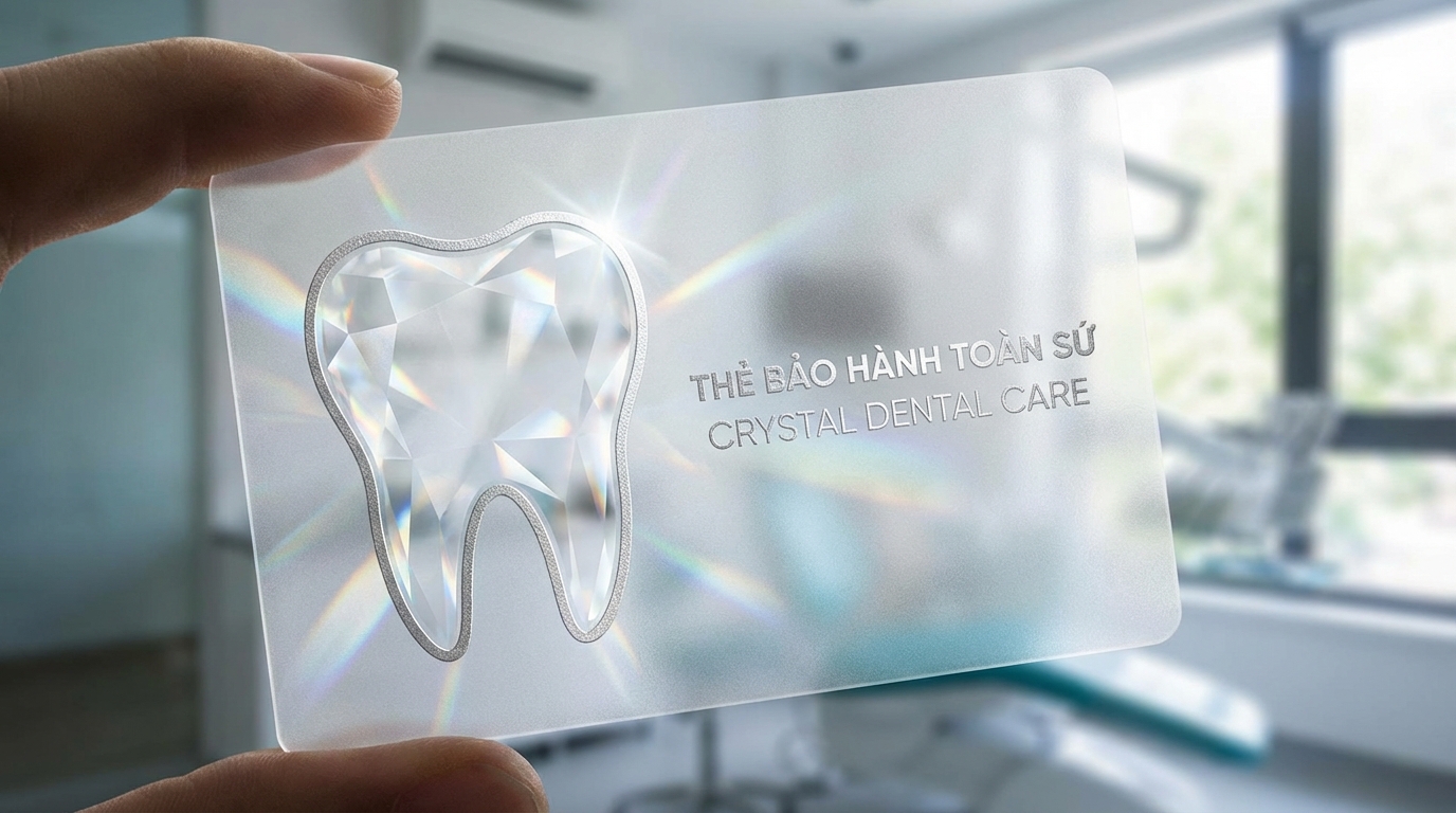 Thẻ Bảo Hành Nhựa Trong Mờ (Frosted)
